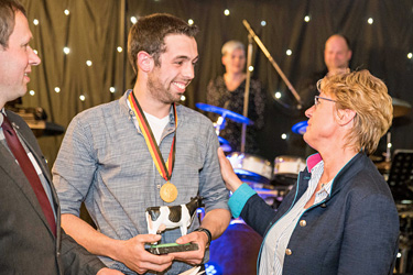 Alexander Gerbe, Sieger des Bundesmelkwettbewerbs 2018