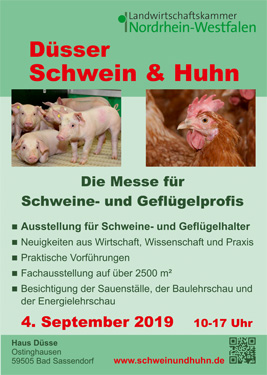 Plakat zur Düsser Schwein & Huhn 2019